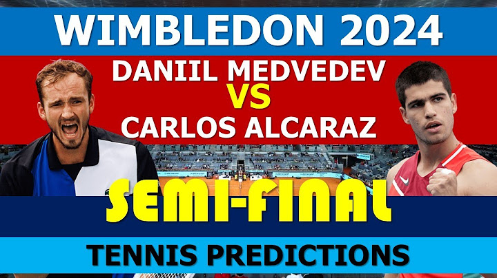 Daniil Medvedev vs Carlos Alcaraz | Wimbledon tennis 2024
