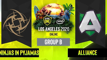 Dota2 - Ninjas in Pyjamas vs. Alliance - Game 2 - Group B - EU/CIS - ESL One Los Angeles