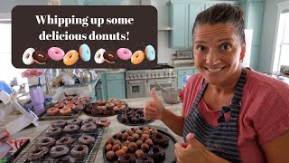 These are a winner! Glazed -Old Fashioned-Double Chocolate and Apple Fritter Donuts