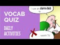 Daily Activities Quiz