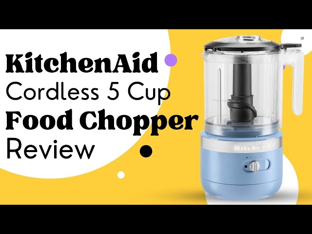 KitchenAid Cordless 5-Cup Food Chopper vegetable dicer chops 40