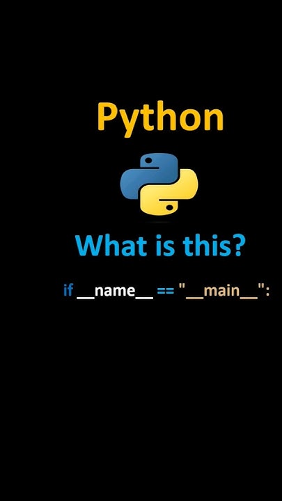 Python if __name__ is equal to __main__ #python #coding #name #main ...