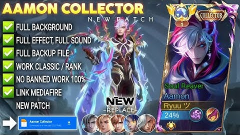 Script Skin Aamon Collector - Soul Reaver No Password | Full Effect Voice | Patch Terbaru