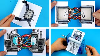 15 Amazing Paper Crafts TITAN TV MAN from Skibidi Toilet