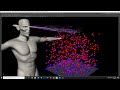 Emit Particle from Selected Face and Object in Maya.