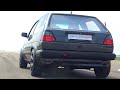 1000HP VW Golf 2 VR6 Turbo Acceleration