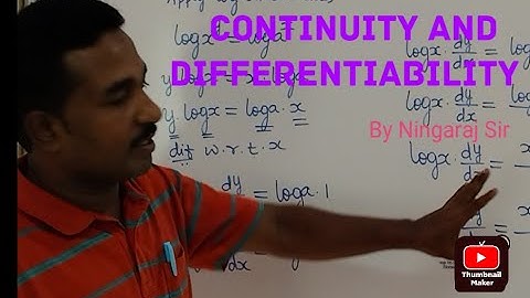 Continuity And Differentiability Part 18