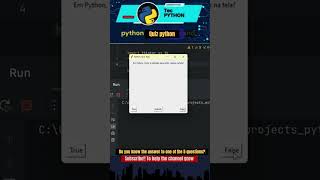 quiz python  🐢 #python #pythonshorts #coding #viralshorts  #viralshortsvideos