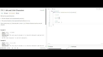 LeetCode 717 : 1-bit and 2-bit Characters