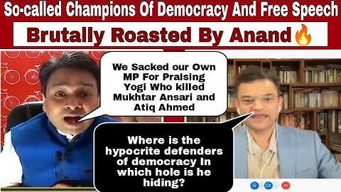 Anand Ranganathan Exposes So-called Champions Of Democracy And Free Speech 🔥