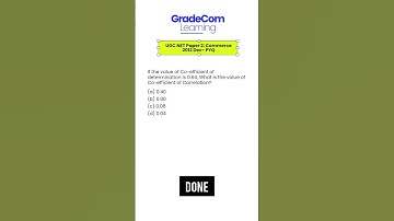 UGC NET Commerce PYQ | Co-efficient of Correlation #commerce #commercenetjrf