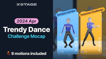 Trendy Dance Challenge Mocap Pack [2024 April] | Unreal Engine5, Unity