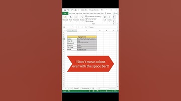 Excel Trick: How to align Colon in Excel!!
