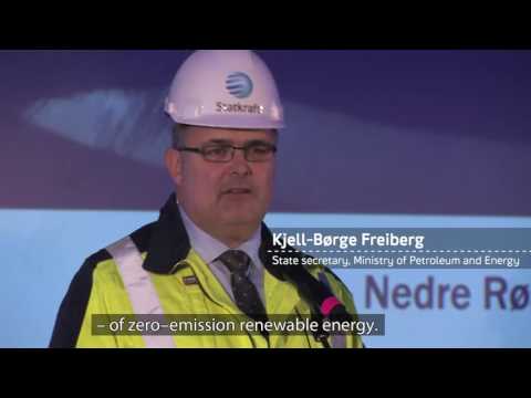Opening of Nedre Røssåga hydropower plant