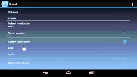 Google Nexus Set the Default Notification Sound