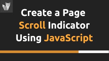 How to create a page scroll progress bar indicator with javascript