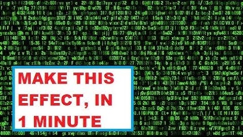 How to make the Matrix Effect using NOTEPAD!! [Easiest Way]