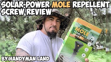 Solar Power MOLE Repellent Screw Review