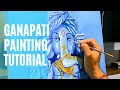 Ganesha Painting | Ganapati Acrylic Painting| How to paint Ganesha on Canvas?
