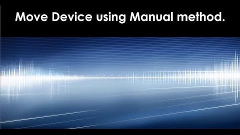 FARO CAM2 Measure 10 Move Device using Manual Method