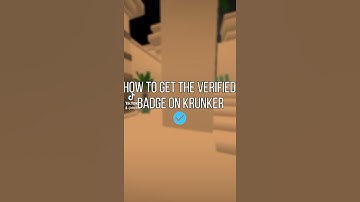 How to get the verified badge on krunker