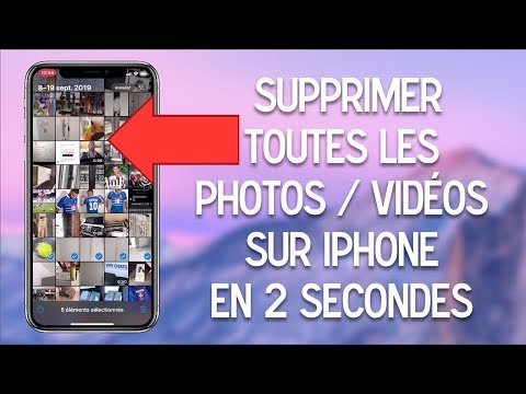 📱iPhone supprimer toutes les photos et les vidéos rapidement
