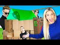 DIY Survival Fort Challenge in Our Empty New House! (Matt and Rebecca Vs. Agents Surprising Results)