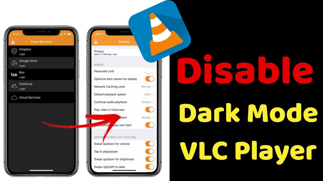 How to Disable Dark Mode in VLC Player Android? - YouTube
