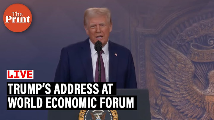 LIVE: US President Trump’s address at the World Economic Forum, Davos