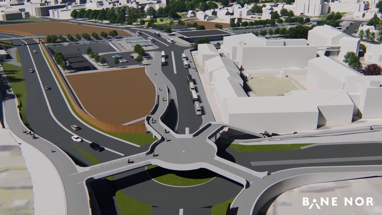 InterCity Seut-Rolvsøy: anbefalt banealternativ og vegalternativ 1