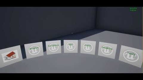 (WIP) 3D interface for UE4 and VR. Main menu.