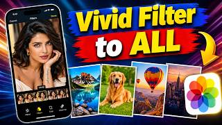 How to Apply Vivid Filter to Multiple Photos on iPhone | Edit Multiple Photos at Once screenshot 5