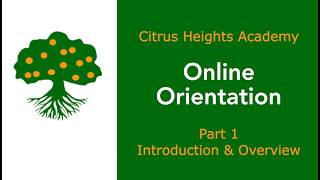 CHA Orientation – Part 1