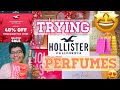 TRYING HOLLISTER'S PERFUMES & BODY MISTS ! |REVIEW| |2020|