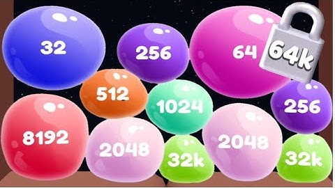 Jelly 2048 - Blob Merge 3D (64k) New Update - Gameplay Walkthrough Android iOS Mobile Vibeo Game