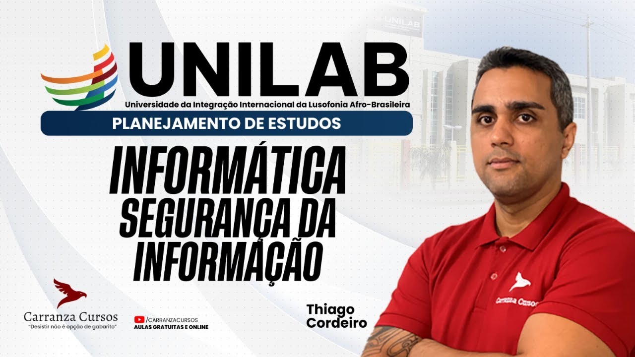 Concurso UNILAB | Informática | Segurança da Informação