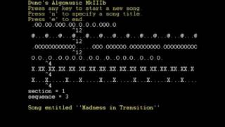 Random Music Generator - Dunc's Algomusic MKIII w/ No Commentary