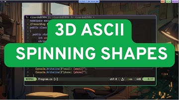3D ASCII Spinning Shapes