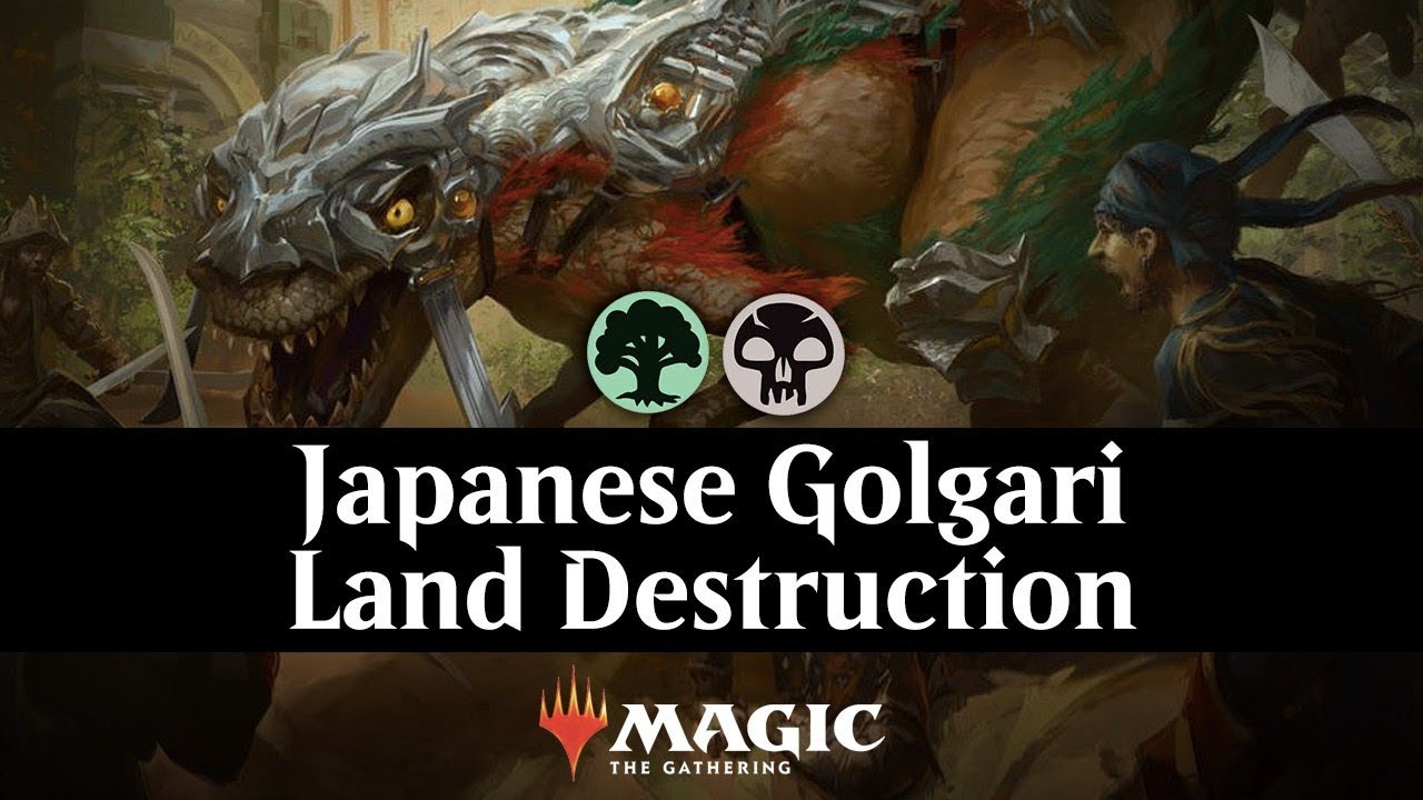 war of the spark best cards Japanese Golgari Land Destruction- Mythic Ranked Bo3