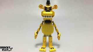 LEGO Golden Freddy Bricks and Clay Play