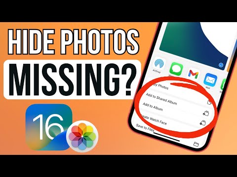 Hide Photos Option Missing in iOS 16 I How to Hide Photos in iPhone iOS 16