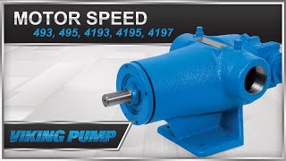 viking pump motor speed series 493, 495, 4193, 4195, 4197 pump repair kit installation