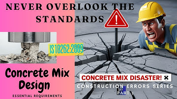 How to avoid costly mistakes!Construction Errors Series-Part 5-Design Mix Standards-Essentials