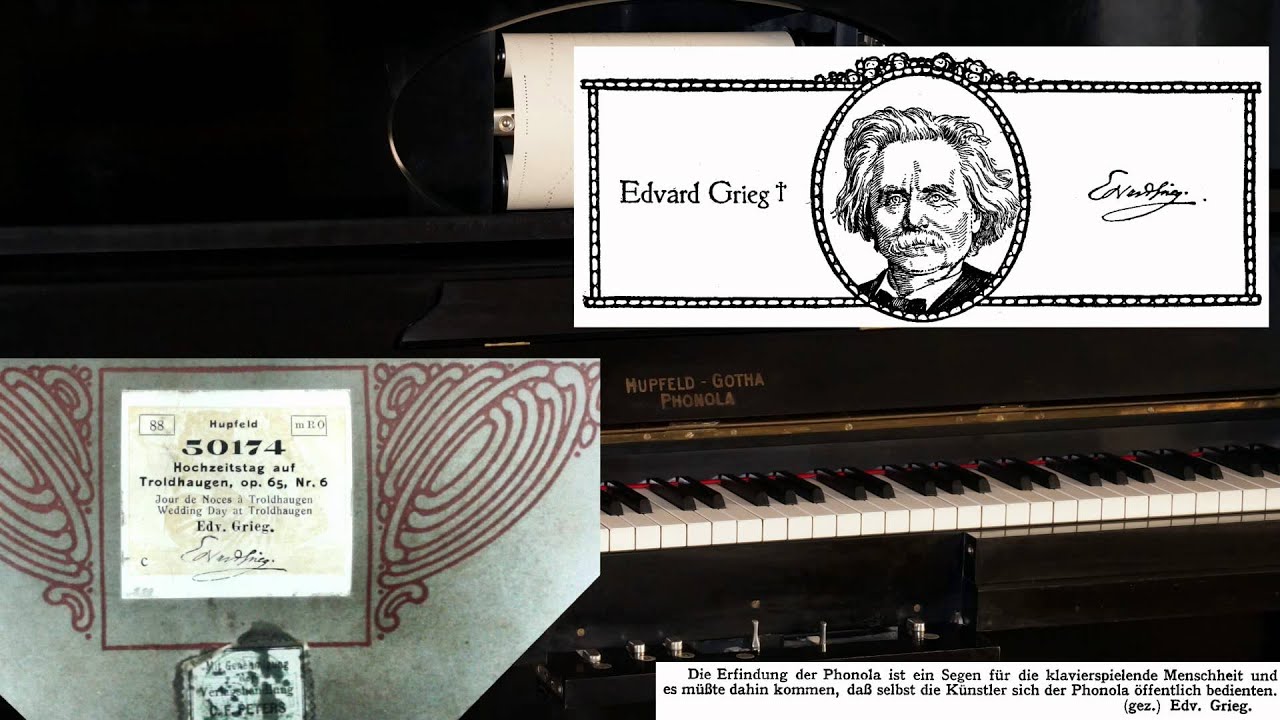Grieg Plays Wedding Day At Troldhaugen 1906 Youtube 