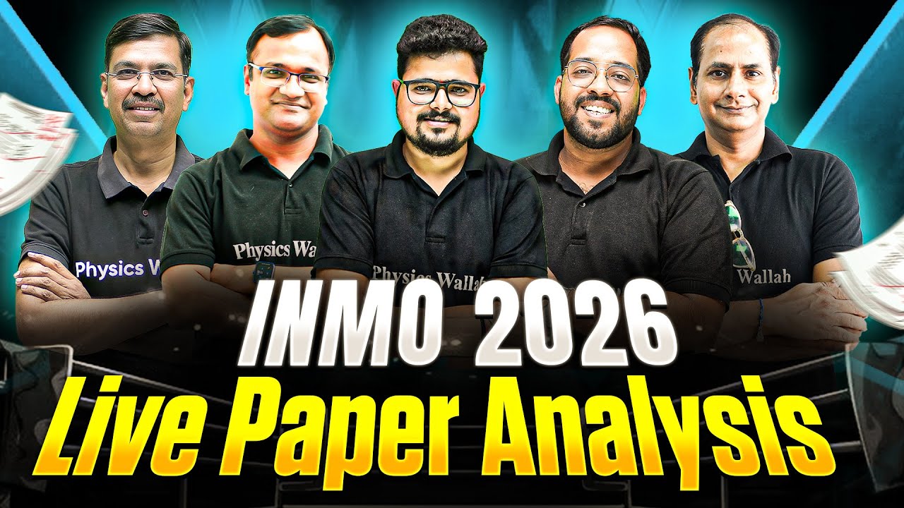INMO 2026 Live Paper Analysis 🔥