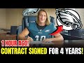 NFL STUNNER — TREVOR LAWRENCE SIGNS MASSIVE FOUR-YEAR CONTRACT | eagles news