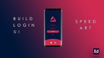 Build Simple Login UI - Speed Art (Adobe XD)