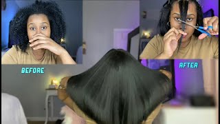 FROM CURLY TO STRAIGHT✨ | My Silk Press Routine Using TERVIIIX Straightener!