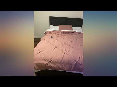 VECELO Upholstered Platform Bed Frame with Height Adjustable Headboard//Mattress review