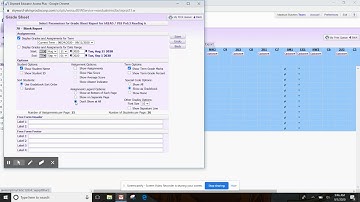 Printing Blank Grade Sheet Reports from Skyward